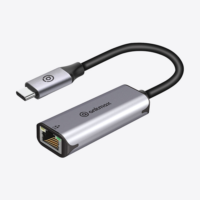 Ankmax UC312G2  USB C to 2.5G Ethernet adapter Transfer speed up to 2.5Gbps Gigabit Ethernet adapter